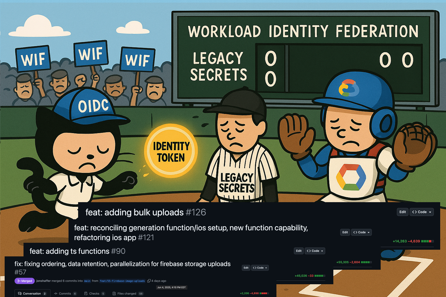 WIF Infrastructure vs Legacy Secrets scoreboard